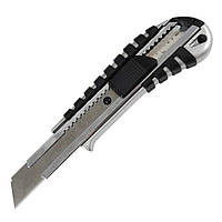 Нож канцелярский Axent 18мм, METAL, rubber inserts, blister 6901-А p