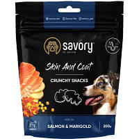 Лакомство для собак Savory для здоровья кожи и шерсти собак, с лососем 200 г 4820232631355 p