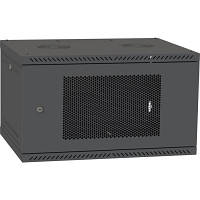 Шкаф настенный Ipcom 6U, 600*450, RAL9005 СН-6U-060-045-ДП-9005 p