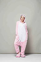 Пижама Кигуруми взрослая BearWear Зайка New S 145 - 155 см Розовый (K1W1-0172-S) NB, код: 7406956