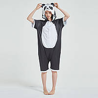 Кигуруми взрослая BearWear Панда летняя (ледяной шелк) L 168 - 173 см Черный (1000232-L) UP, код: 7407000