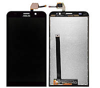 Екран (дисплей) Asus ZenFone 2 ZE551ML Z00AD + тачскрин черный