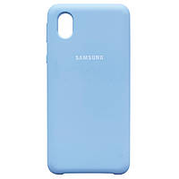 Чехол Silicone Case Samsung Galaxy A01 Core Light Blue TN, код: 8111710