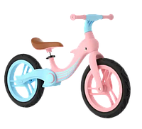 Детский складной беговел надувные колеса 12 дюймов Baby Bays Розовый