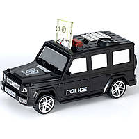 Сейф-копилка с кодом Машина полиции Гелендваген 2106-1 Детская копилка с уникальным дизайном