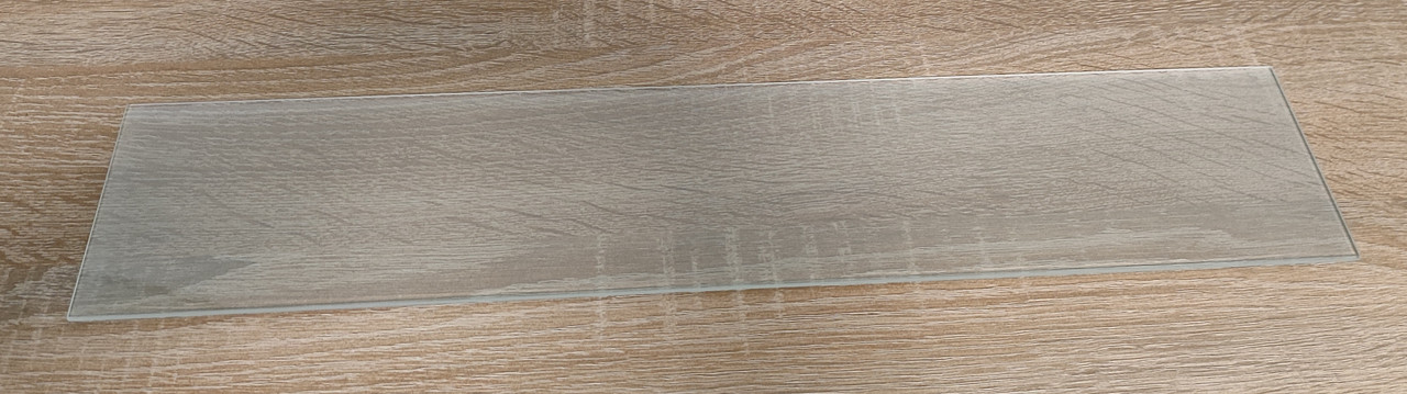 Полиця скляна пряма 6 мм матова 60 х 20 см, фото 1