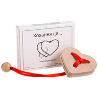 Міні головоломка Любов Заморочка 5019 дерев'яна Shopen