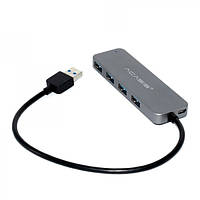 USB hub Acasis HS-080 на 4 порта USB 3.0 Серебристый TT, код: 8326283