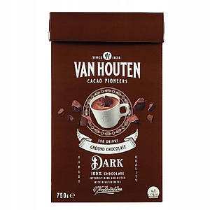 Гарячий шоколад VAN HOUTEN, 750 г чорний DARK
