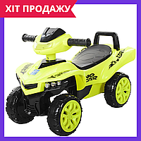 Машинка каталка толокар музыкальный Bambi M 3502-6/JY-Z05-6 желтый