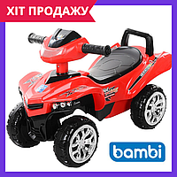 Машинка каталка толокар музыкальный Bambi M 3502-3/JY-Z05-3 красный