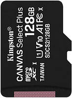 Карта памяти Kingston microSDXC 128Gb Canvas Select+ A1 (R100 W85) (6531047) KS, код: 1859755