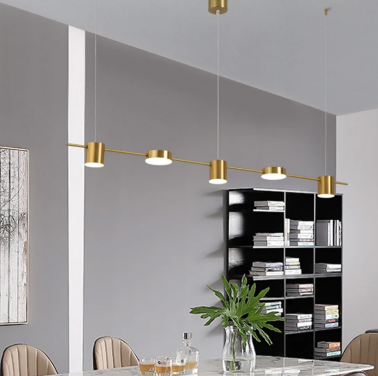 ВИДОВДЖЕНА ЛАТУННА ЛЮСТРА LUMINA LUX MJ 117/5 AB, фото 1