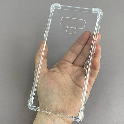 Чохол для Samsung Galaxy Note 9 силіконовий з бронь кутами чохол на телефон самсунг нот 9 прозорий ttp, фото 1