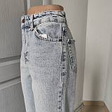 Джинси жіночі МОМ світлі котон 29 блакитні, фото 4