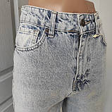 Джинси жіночі МОМ світлі котон 29 блакитні, фото 2