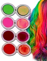 Набір крейди для волосся 4 шт. Hot Huez Різнобарвні барвники тіні для дітей і дорослих
