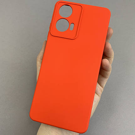 Чохол для Motorola Moto G24 матовий чохол із захистом камери на телефон моторола мото г24 червоний cfa, фото 1