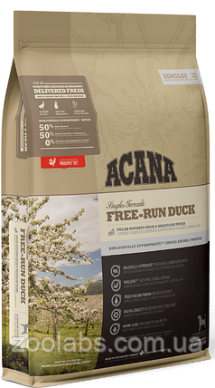 Acana Free Run Duck 6 кг | Сухий корм для собак качка з грушею, фото 1