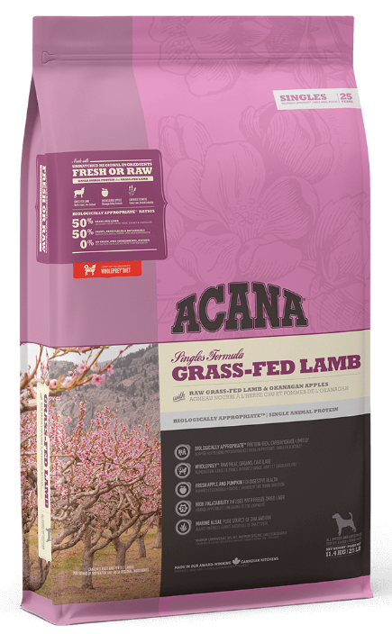Acana Grass Fed Lamb 17 кг | Сухий корм для собак ягня з яблуком