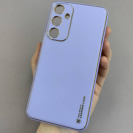 Чохол для Samsung Galaxy A55 5G (A556B) шкіряний матовий чохол на телефон самсунг а55 5г бузковий u9h, фото 1
