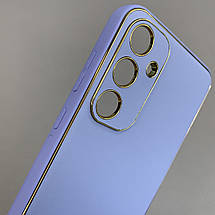 Чохол для Samsung Galaxy A55 5G (A556B) шкіряний матовий чохол на телефон самсунг а55 5г бузковий u9h, фото 4