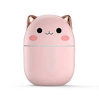 Зволожувач повітря з функцією дитячого нічника Cat Humidifier 222 з підсвічуванням LED 2в1 250 мл