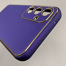 Чохол для Samsung Galaxy S23 FE шкіряний матовий чохол на телефон самсунг с23 фе фіолетовий u9h, фото 6