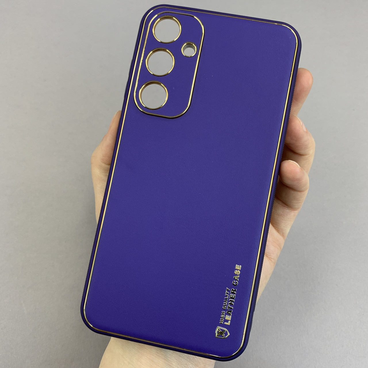 Чохол для Samsung Galaxy S23 FE шкіряний матовий чохол на телефон самсунг с23 фе фіолетовий u9h
