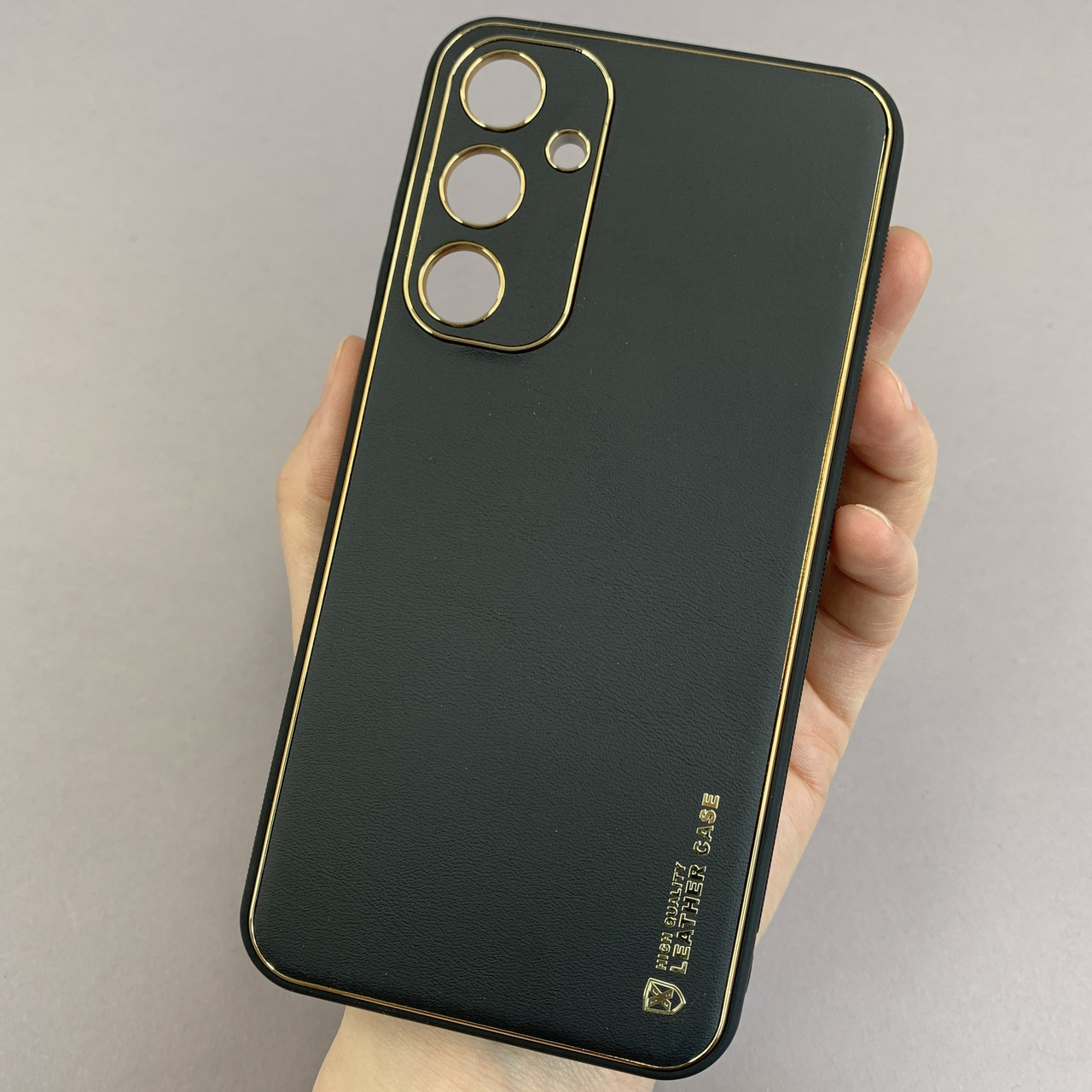 Чохол для Samsung Galaxy S23 FE шкіряний матовий чохол на телефон самсунг с23 фе чорний u9h