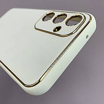 Чохол для Samsung Galaxy S23 FE шкіряний матовий чохол на телефон самсунг с23 фе білий u9h, фото 6