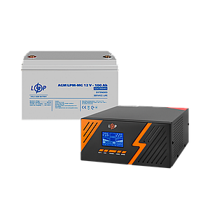 Комплект резервного живлення LP (LogicPower) ДБЖ + мультигелева батарея (UPS B1500 + АКБ MG 1200Wh)