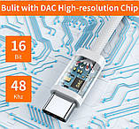 Перехідник-адаптер USB Type-C на AUX штекер 3.5 мм Apple iPhone 15 Pro Max iPhone 15 Plus iPad Pro MacBook, фото 6