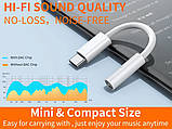 Перехідник-адаптер USB Type-C на AUX штекер 3.5 мм Apple iPhone 15 Pro Max iPhone 15 Plus iPad Pro MacBook, фото 9