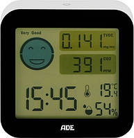Монитор качества воздуха ADE с термометром-гигрометром ZK, код: 7719670