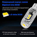 Комплект світлодіодних ламп NAPO LED T10-3030-6smd-Lens  W5W T10 колір світіння зелений 2 шт, фото 3