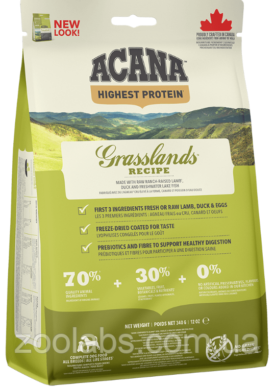 Acana Grasslands Recipe 2 кг | Сухий корм для собак