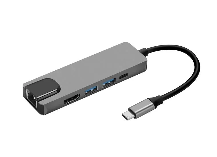 Hub для Макбука та смартфонів Type C to HDTV 5в1