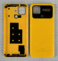 Задняя крышка Poco C40 желтая Poco Yellow Оригинал