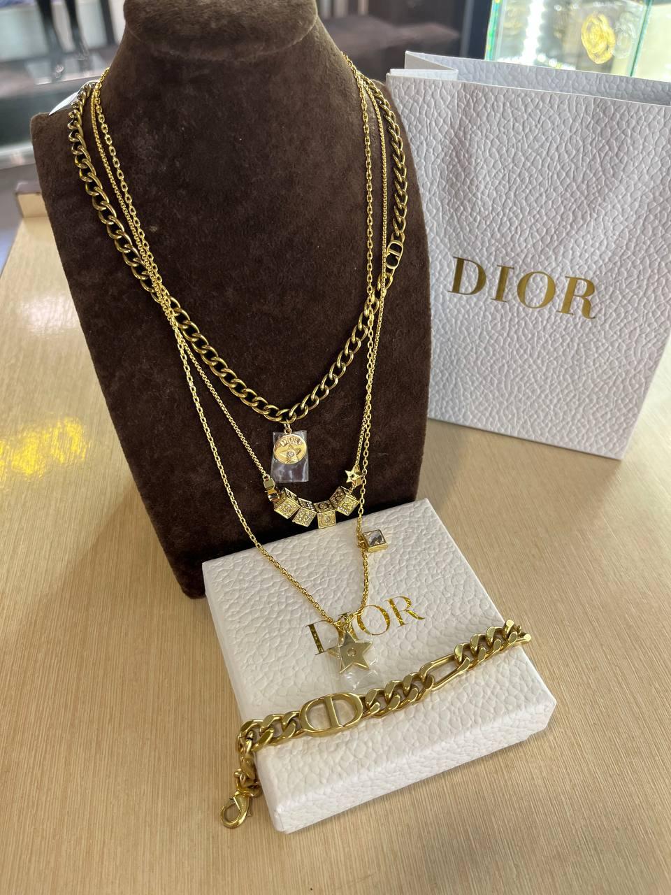 Діор набір браслет та підвіска / Dior