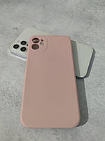 Чехол Full Silicone Case для Apple iPhone 11 Pink-Orange закрытая камера (без логотипа)