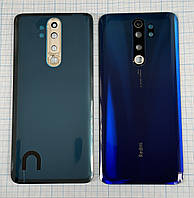Задняя крышка Xiaomi Redmi Note 8 Pro M1906G7I со стеклом камеры синяя Midnight Blue Original PRC