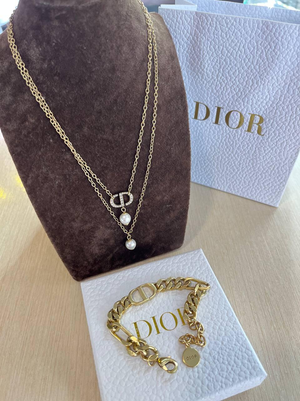 Діор набір браслет та підвіска / Dior