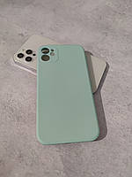 Чехол Full Silicone Case для Apple iPhone 11 пастельно-зеленый закрытая камера (без логотипа)