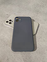 Чехол Full Silicone Case для Apple iPhone 11 темно-синий закрытая камера (без логотипа)