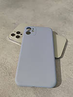 Чехол Full Silicone Case для Apple iPhone 11 сиреневый-фиолетовый закрытая камера (без логотипа)