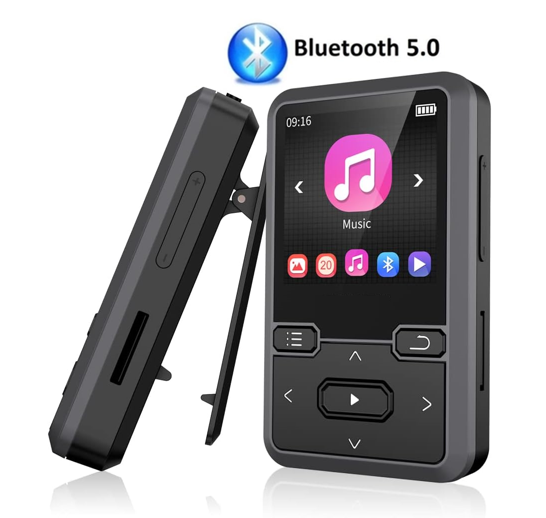 Плеер MP3 Benjie M10 Clip Bluetooth 5.0 Hi-Fi 32Gb з кліпсою