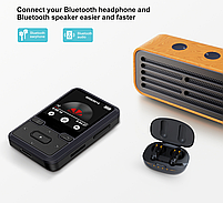 Плеер MP3 Benjie M10 Clip Bluetooth 5.0 Hi-Fi 32Gb з кліпсою, фото 5