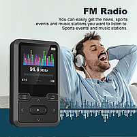 Плеер MP3 Benjie M10 Clip Bluetooth 5.0 Hi-Fi 32Gb з кліпсою, фото 7