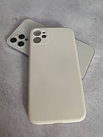Чехол Full Silicone Case для Apple iPhone 11 античный-белый закрытая камера (без логотипа)